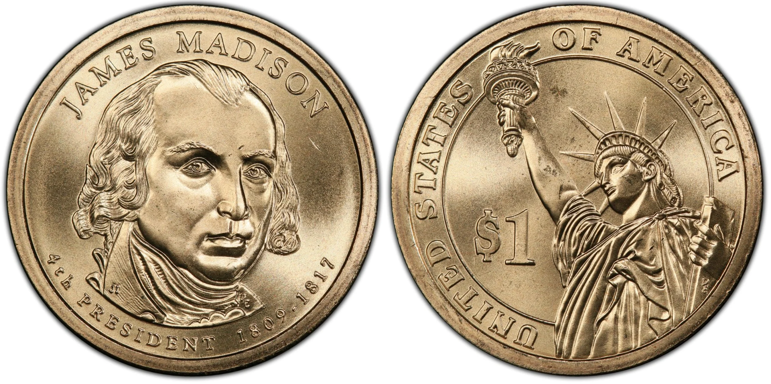 James Madison Dollar Coin